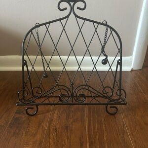 Black Metal Cookbook Stand